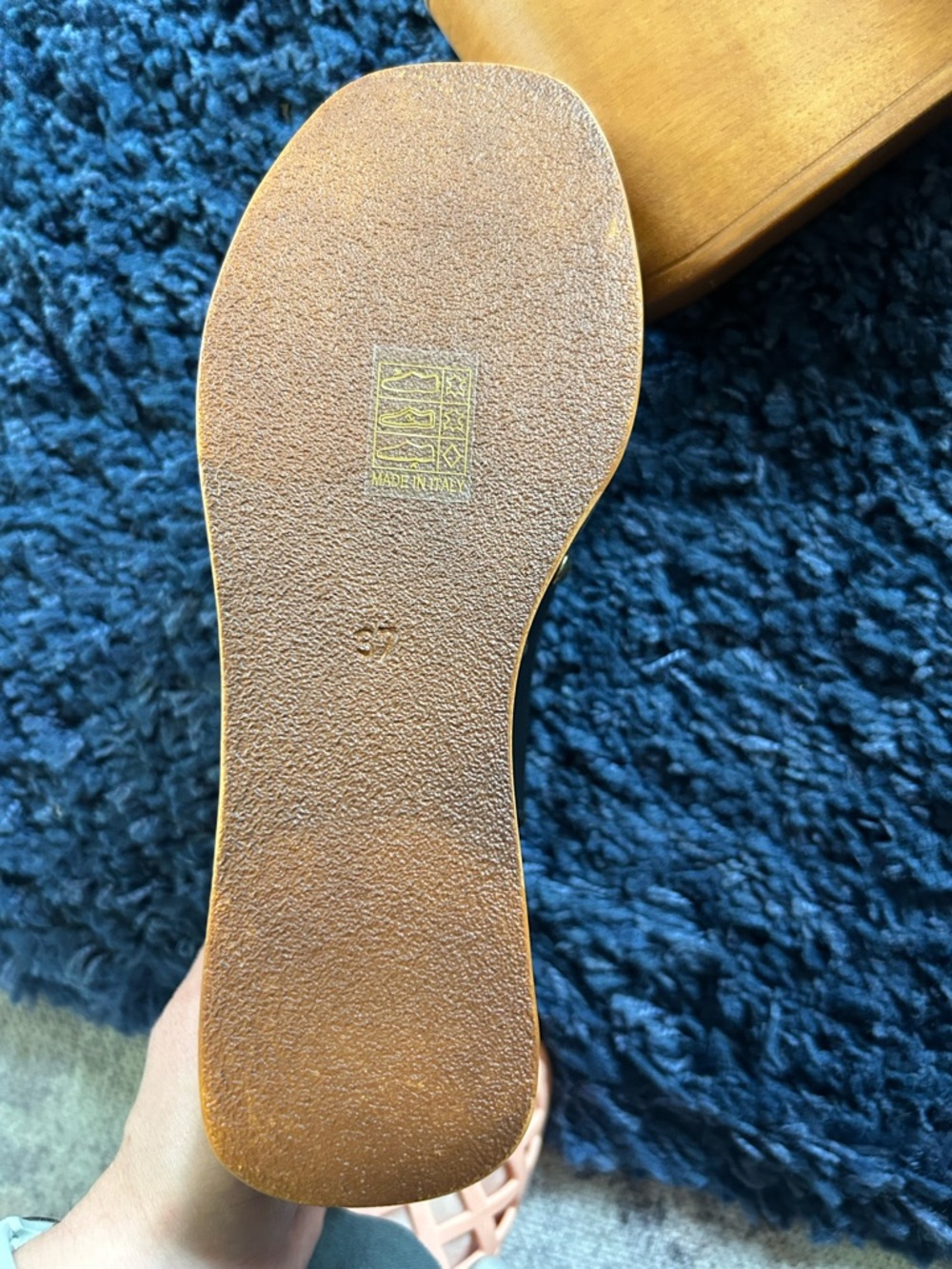 NWOT Anthropologie Wood-Platform Wedge Sandals - Picture 6 of 6